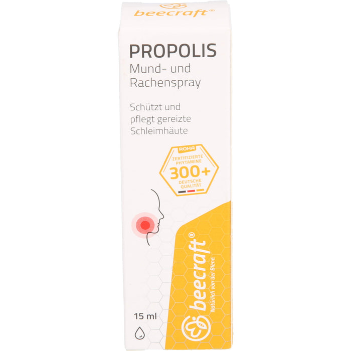 beecraft Propolis Mund- und Rachenspray, 15 ml Lösung