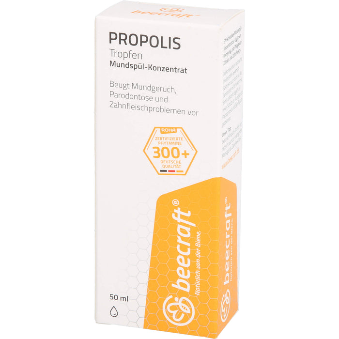 beecraft Propolis Tropfen Mundspül-Konzentrat, 50 ml Lösung