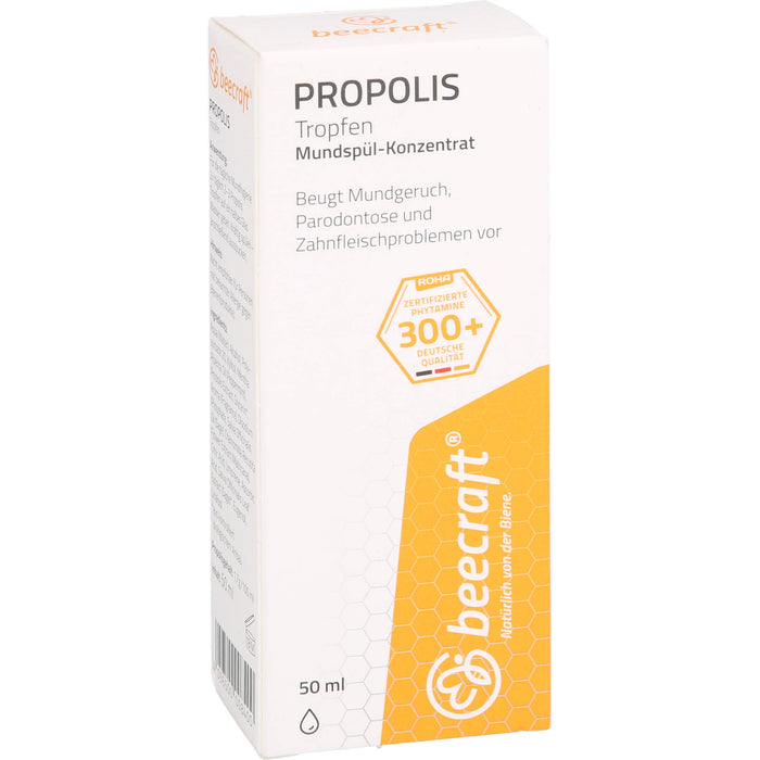 beecraft Propolis Tropfen Mundspül-Konzentrat, 50 ml Lösung