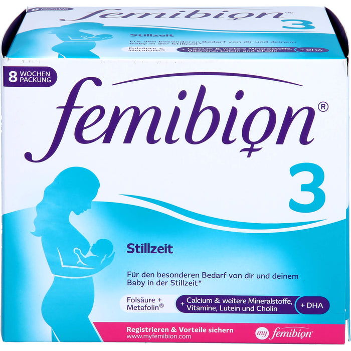 Femibion 3 Stillzeit Tabletten und Kapseln, 56 St. Tagesportionen