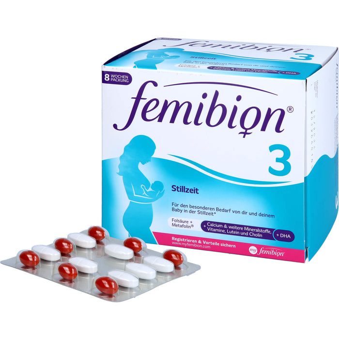 Femibion 3 Stillzeit Tabletten und Kapseln, 56 St. Tagesportionen