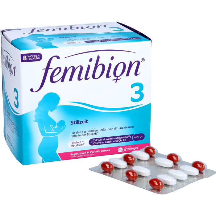 Femibion 3 Stillzeit Tabletten und Kapseln, 56 St. Tagesportionen