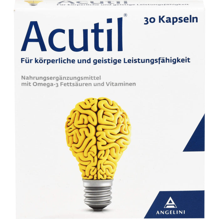 Acutil Kapseln für körperliche und geistige Leistungsfähigkeit, 30 pcs. Capsules