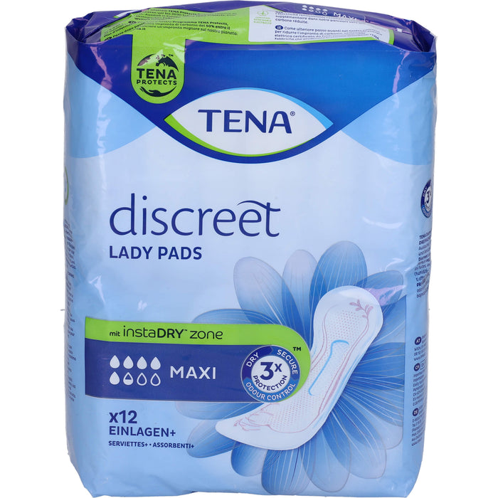 TENA Lady Discreet Maxi Night Inkontinenz Einlagen, 12 St. Binde