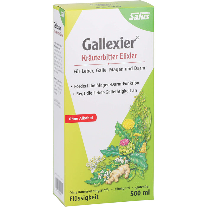 Salus Gallexier Kräuterbitter Elixier, 500 ml Lösung