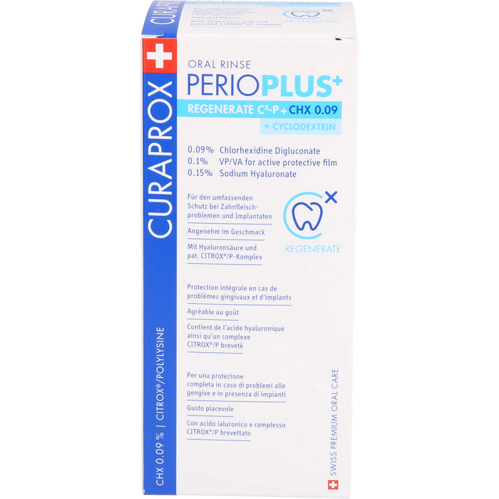 CURAPROX Perio Plus+ Regenerate Mundspülung, 200 ml Lösung