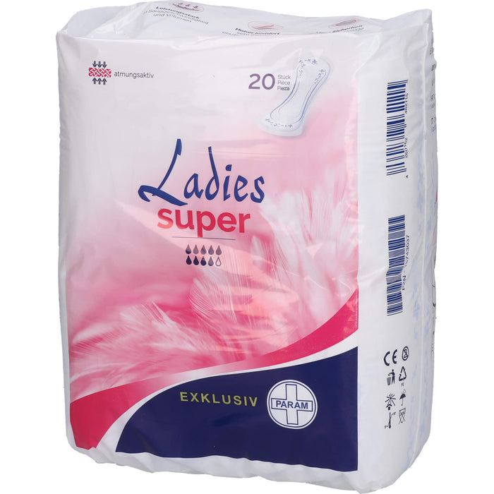 PARAM LADIES EXKLUSIV SUPER Inkontinenz-Einlagen, 20 St. Einlagen