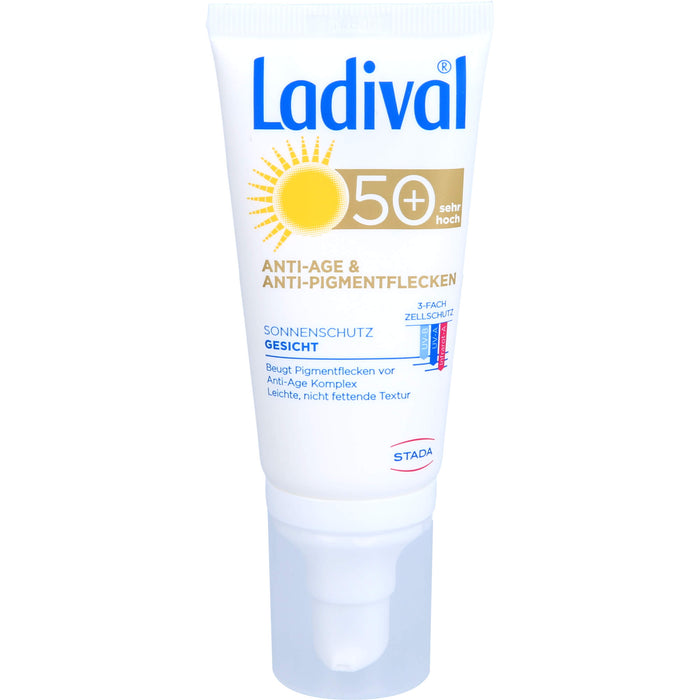 Ladival Anti-Age & Anti-Pigmentflecken 50+ Sonnenschutz Gesicht, 50 ml Creme