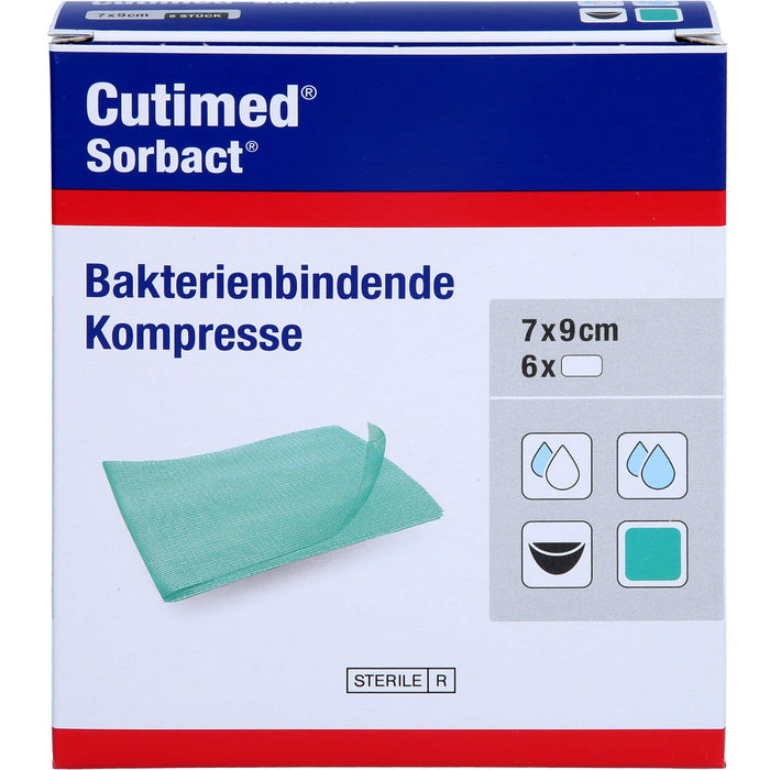 CUTIMED Sorbact Kompressen 7x9 cm, 6 St KOM