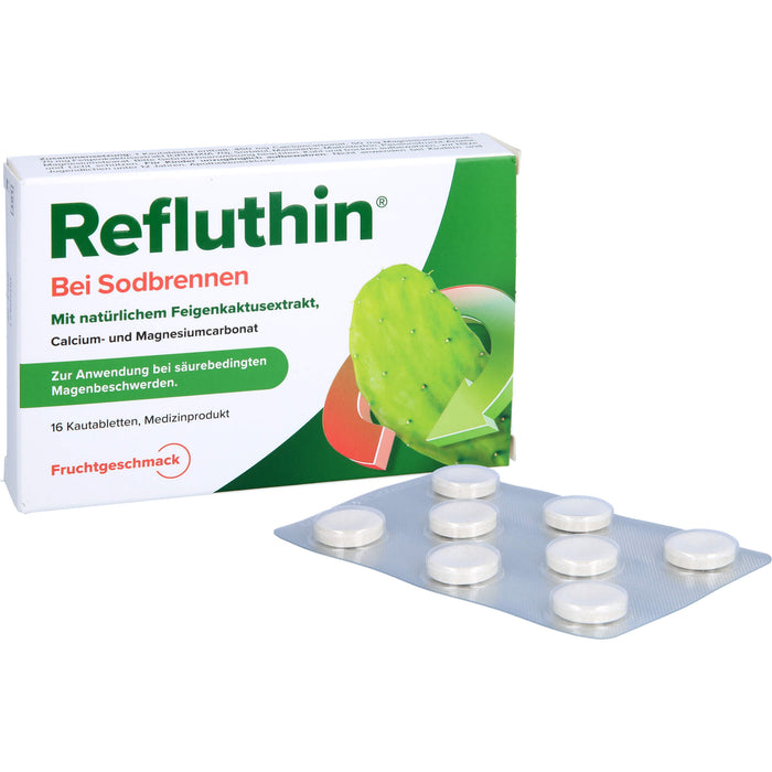 Refluthin bei Sodbrennen Kautabletten Frucht, 16 St. Tabletten