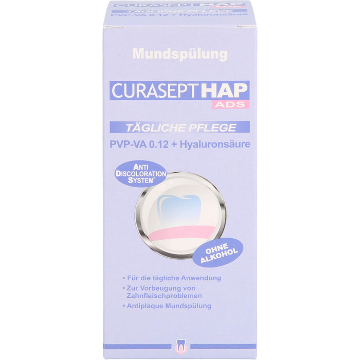 CURASEPT HAP012 PVP-VA 0,12 + Hyaluron Mundspülung, 200 ml Lösung