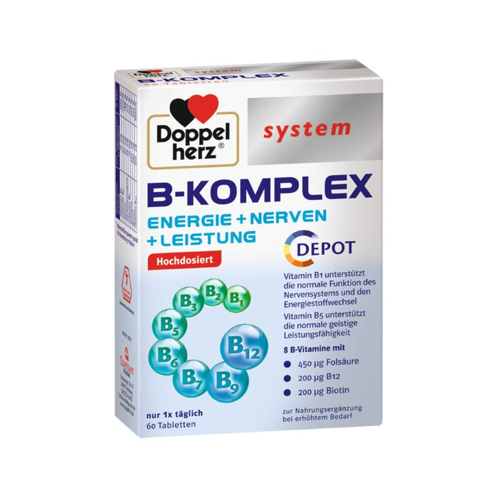 Doppelherz System B-Komplex Tabletten, 60 St. Tabletten