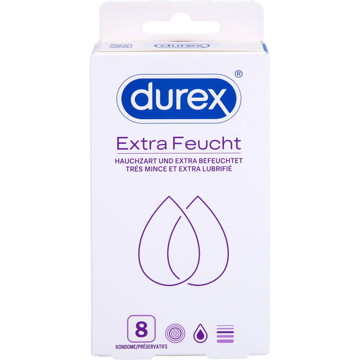 Durex Extra Feucht Kondome, 8 St. Kondome