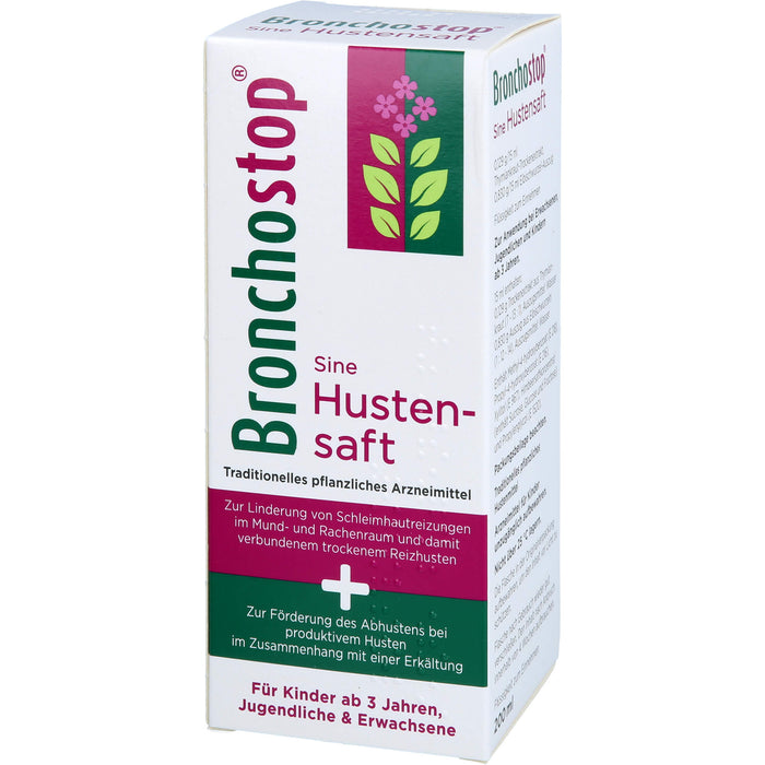 Bronchstop Sine Hustensaft, 200 ml Lösung