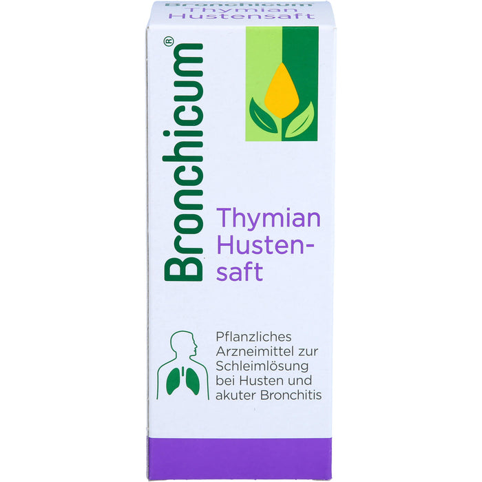 Bronchicum Thymian Hustensaft zur Schleimlösung bei Husten und akuter Bronchitis, 200 ml Lösung