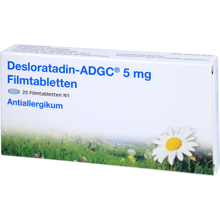 DESLORATADIN ADGC 5 mg Filmtabletten, 20 St. Tabletten