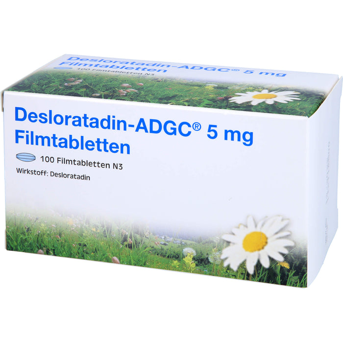 Desloratadin ADGC 5 mg Filmtabletten Antiallergikum, 100 St. Tabletten