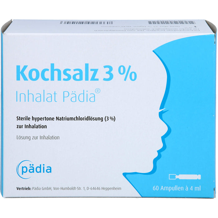 Kochsalz 3 % Inhalat Pädia, 60 St. Ampullen