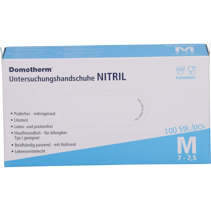 Domotherm Untersuchungshandschuhe Nitril M, 100 St HAS