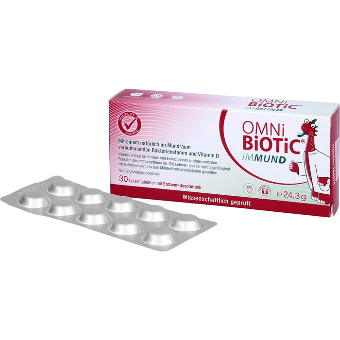 OMNi-BiOTiC iMMUND Lutschtabletten trägt zu einer normalen Funktion des Immunsystems bei, 30 St. Tabletten