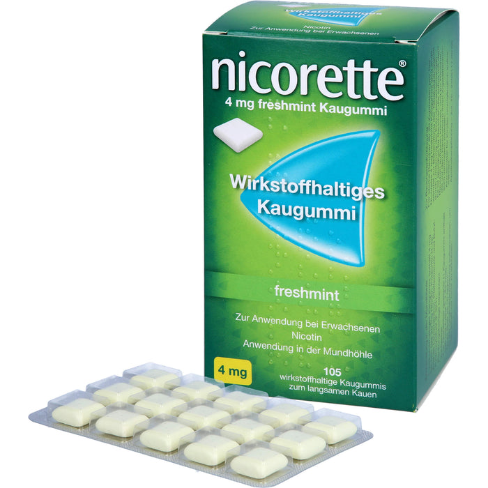 Nicorette 4 mg freshmint axicorp Kaugummi, 105 St KGU