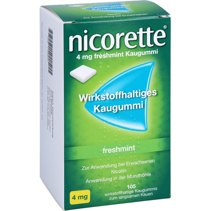 Nicorette 4 mg freshmint axicorp Kaugummi, 105 St KGU