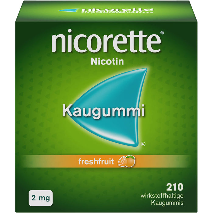 Nicorette Kaugummi 2 mg freshfruit, 210 St KGU