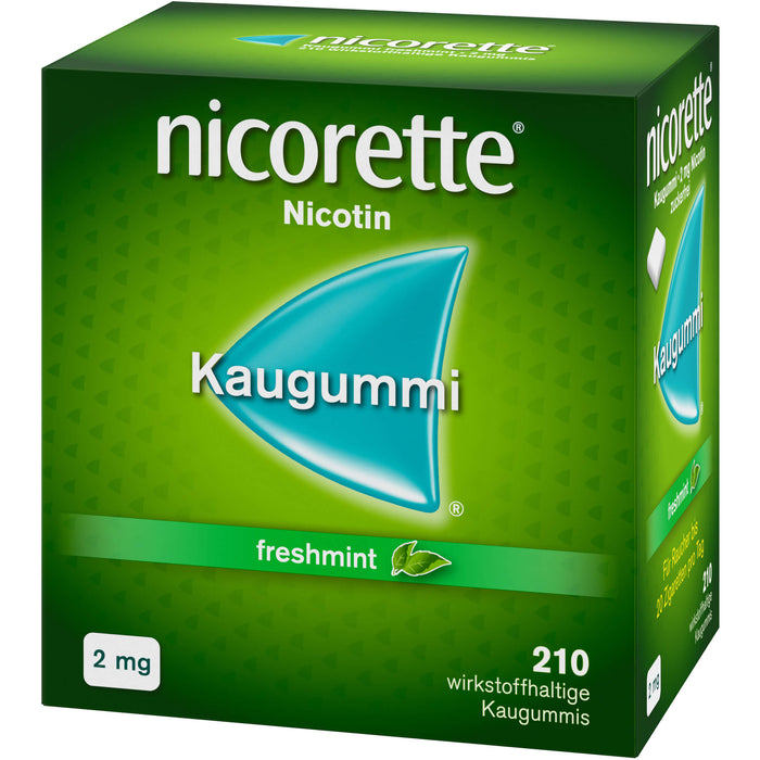 Nicorette Kaugummi 2 mg freshmint, 210 St KGU