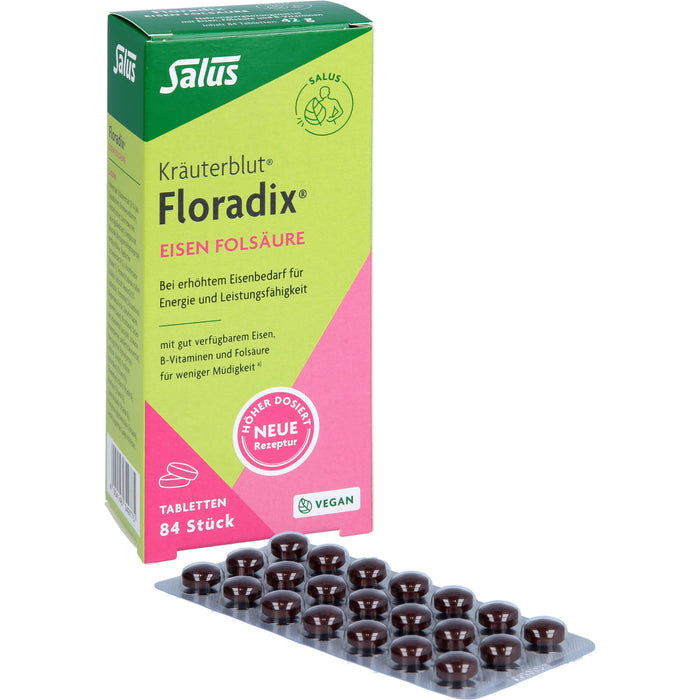 Floradix Eisen Folsäure, 84 St TAB