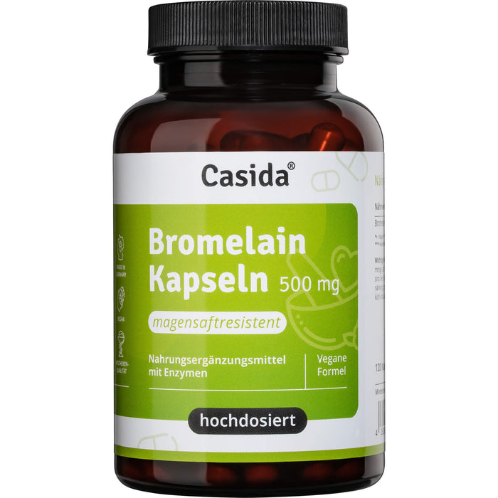 Bromelain 500 mg hochdosiert magensaftresistent, 120 St KAP