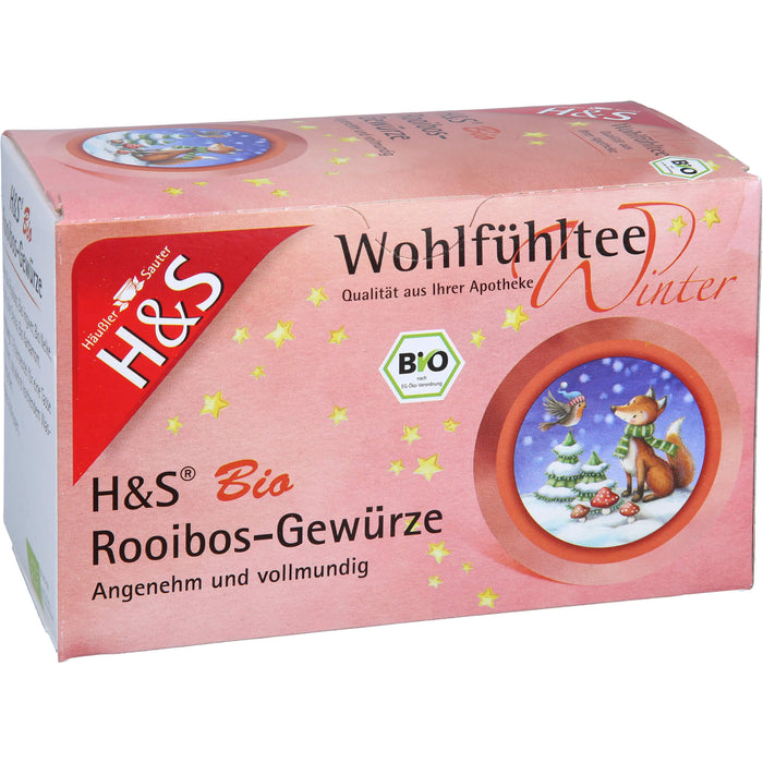 H&S Wintertee Bio Rooibos-Gewürze, 20X2.0 g FBE
