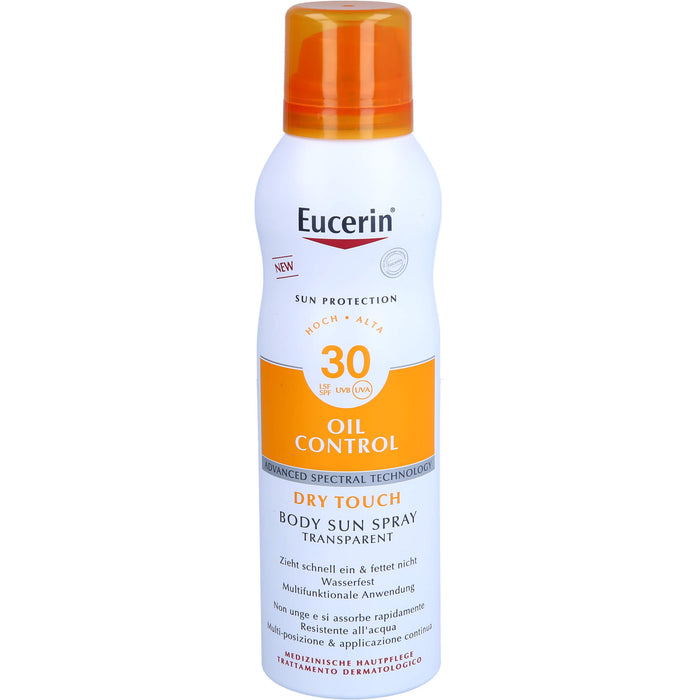 Eucerin Sun Oil C. Body Tansp. Aerosol LSF30, 200 ml SPR