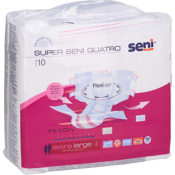 Super Seni Quatro Extra Large, 10 St