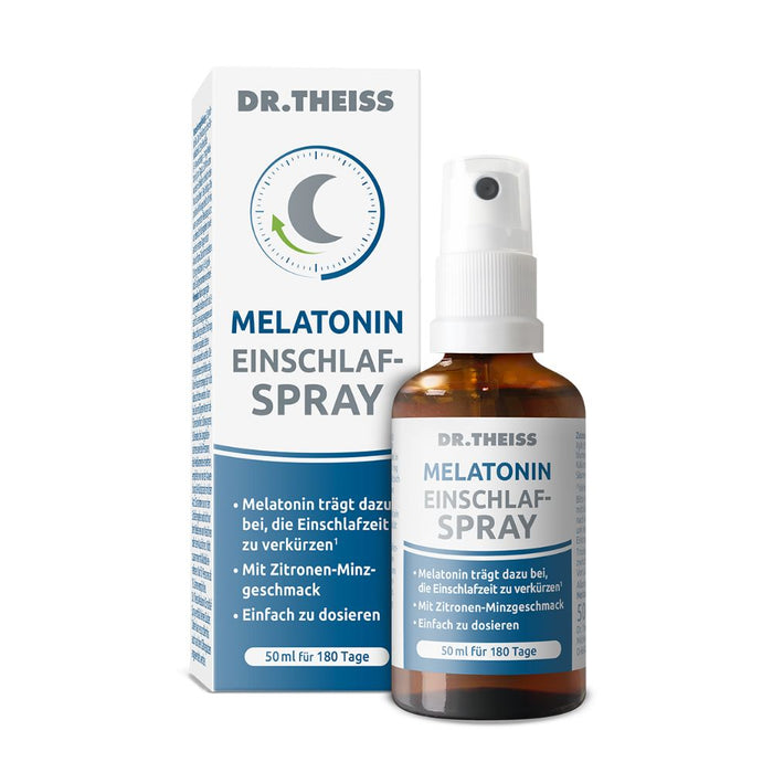 DR. THEISS Melatonin Einschlaf-Spray zur Verkürzung der Einschlafzeit, 50 ml Lösung