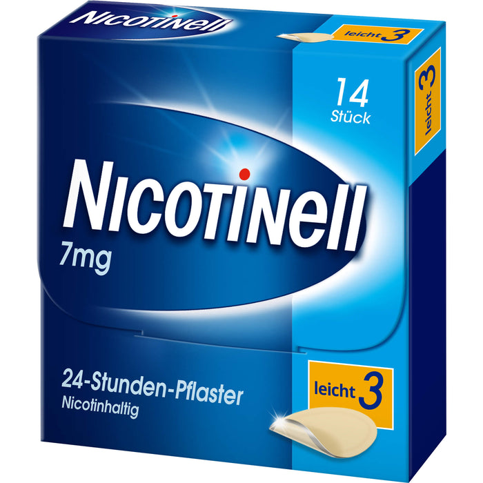 Nicotinell 7 mg/24-Stunden-Pflaster (bisher 17,5 mg) Stärke 3 (leicht), 14 St. Pflaster