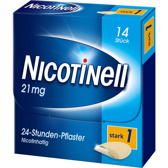 Nicotinell 21 mg/24-Stunden-Pflaster zur Unterstützung bei der Raucherentwöhnung, 14 St. Pflaster