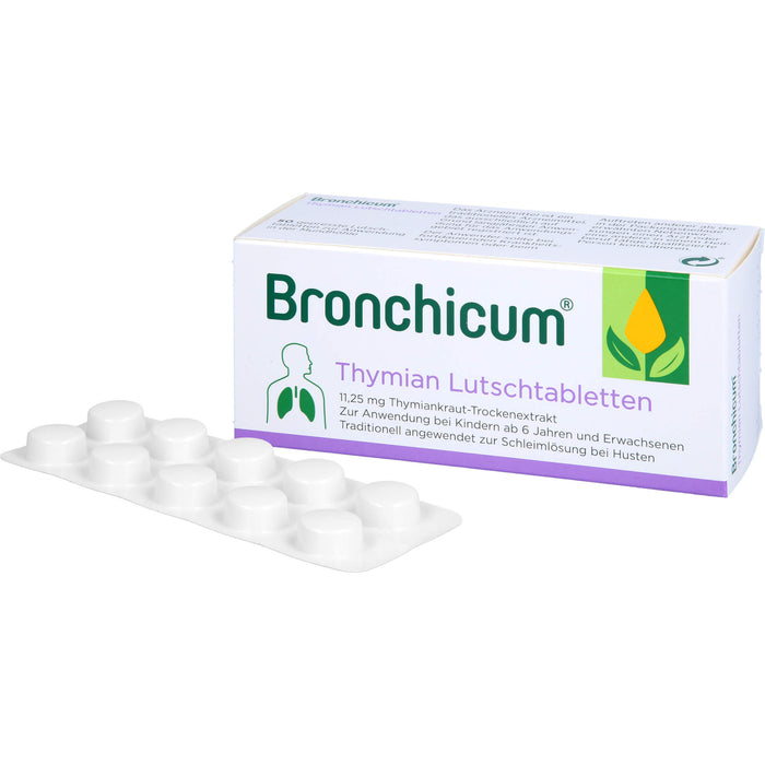 Bronchicum Thymian Lutschpastillen extra stark, 50 pcs. Tablets