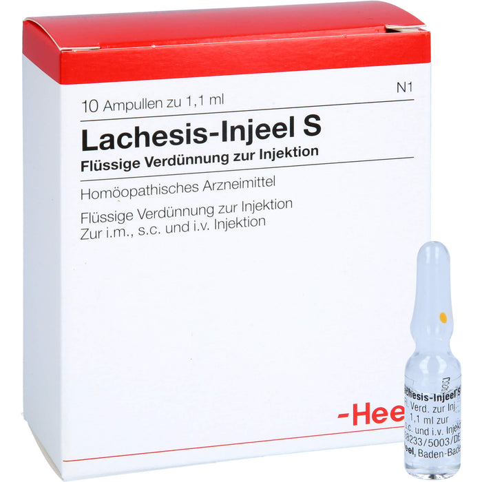 Heel Lachesis-Injeel S flüssige Verdünnung, 10 St. Ampullen