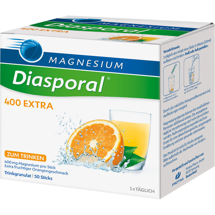 Magnesium-Diasporal 400 extra Trinkgranulat, 50 St. Beutel