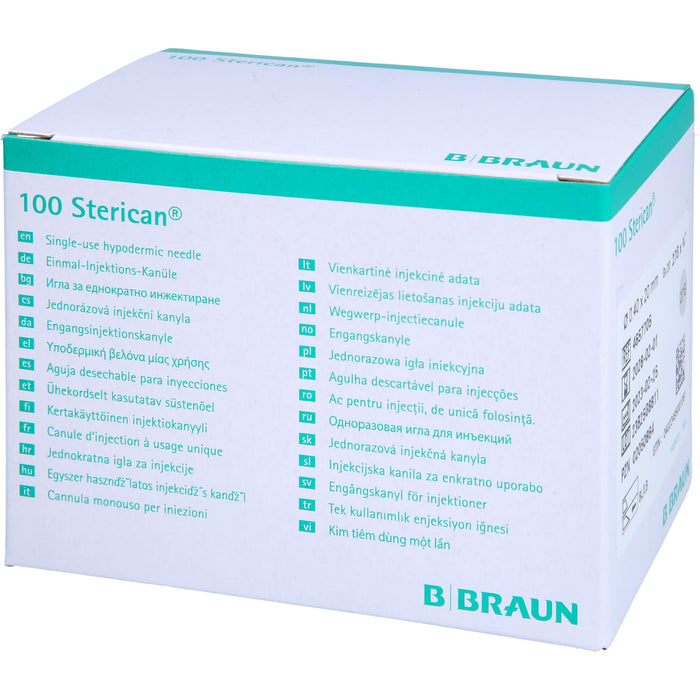 STERICAN 0,40X20 GRAU L L, 100 St KAN