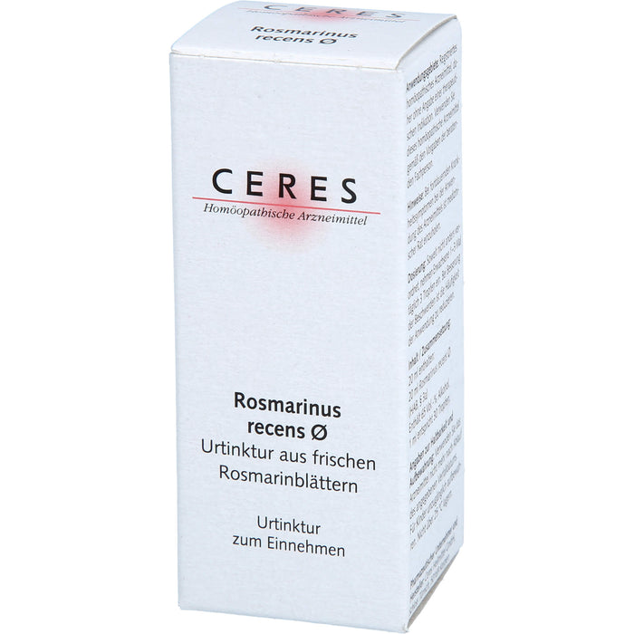 CERES Rosmarinus recens Urtinktur, 20 ml Lösung