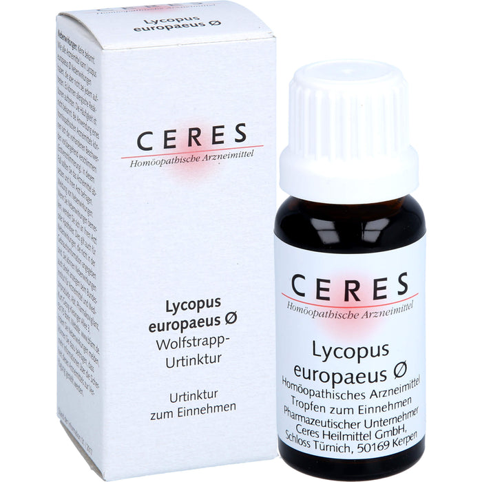 CERES Lycopus europaeus ø Wolfstrapp-Urtinktur, 20 ml Lösung