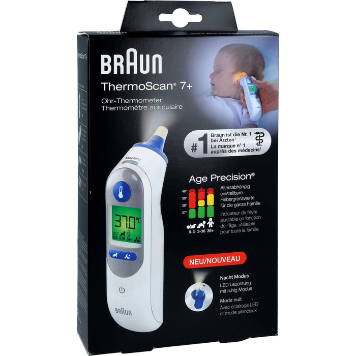 BRAUN ThermoScan 7+ Infrarot-Ohr-Thermometer, 1 St