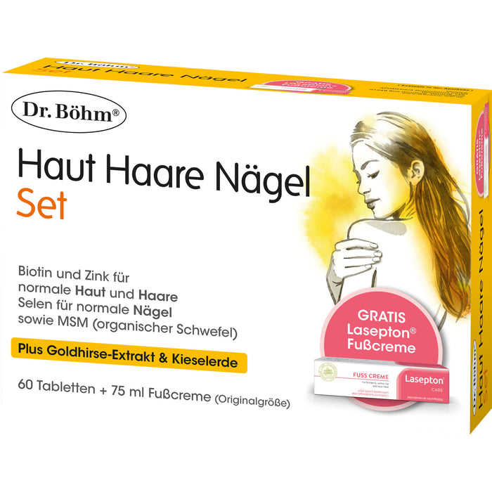 Dr. Böhm Haut Haare Nägel + Fußcreme Lasepton Set, 1 St. Kombipackung