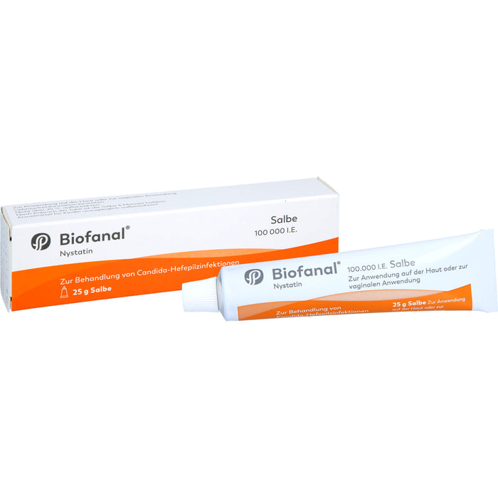 Biofanal 100.00 I.E. Salbe bei Candida-Hefepilzinfektionen, 25 g Ointment