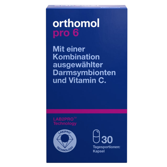 Orthomol Pro 6 - mit einer Kombination ausgewählter Darmsymbionten und Vitamin C, 30 St. Tagesportionen