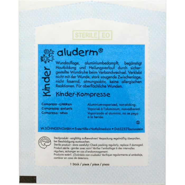 Aluderm Kinder Kompressen 4x6cm, 1 St KOM