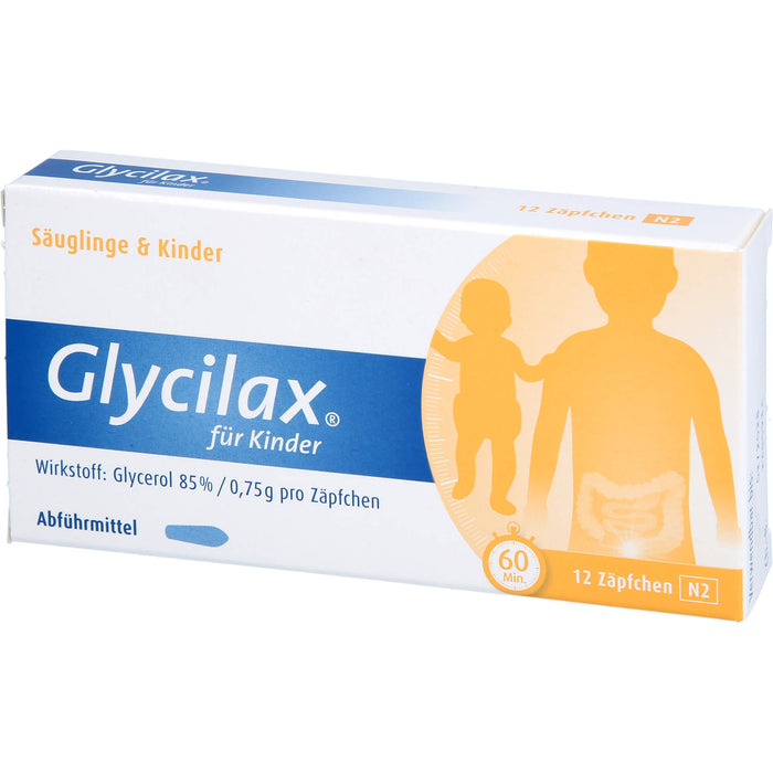 Glycilax für Kinder Abführmittel Zäpfchen, 12 St. Zäpfchen