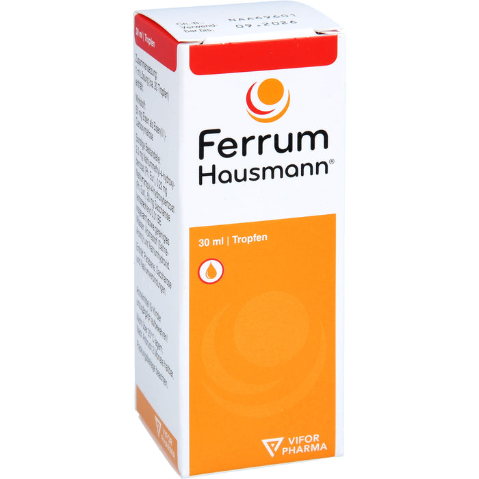 Ferrum Hausmann Tropfen zur Behandlung von Eisenmangel, 30 ml Lösung