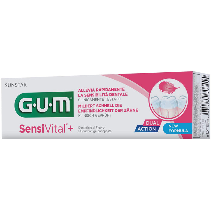GUM SensiVital+ Zahnpasta, 75 ml Zahncreme